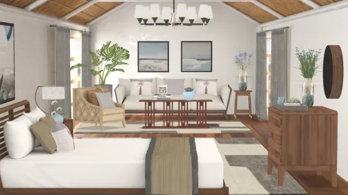 Soft Blues and Grey Beach House.