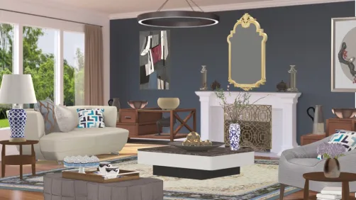 Classic Contemporary Living Room.