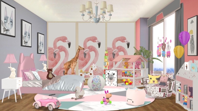 Flamingo Playroom.