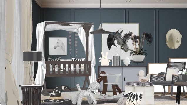 Horse Theme Baby’s Nursery.