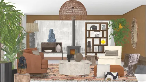 Bohemian Living Room.
