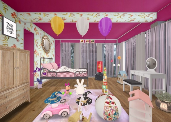 A room for my beautiful dolly polly 💜 Lorelai ❤️  Design Rendering