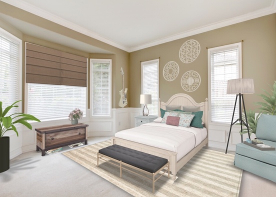 minimalist bedroom Design Rendering