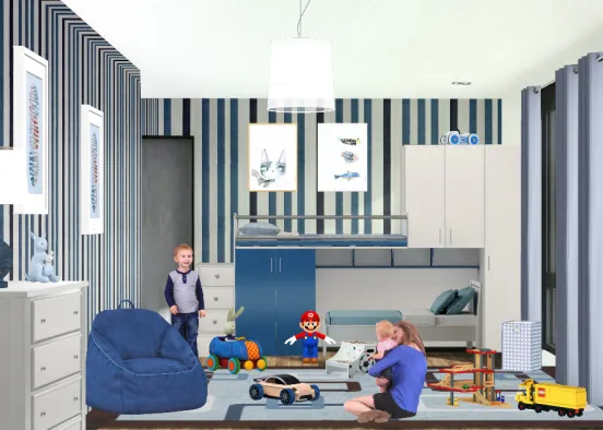 Children's Room  Design Rendering