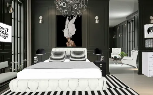 Black and white bethroom