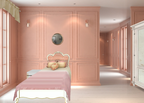 Спальня принцессы Design Rendering