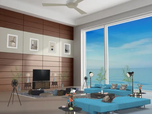 Ocean view Living room⛵️🐠🐬