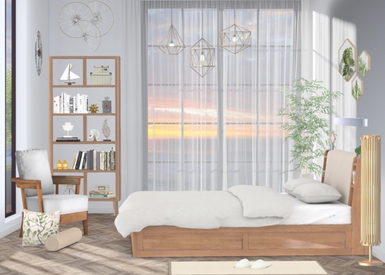 soft bedroom 🌿 Design Rendering