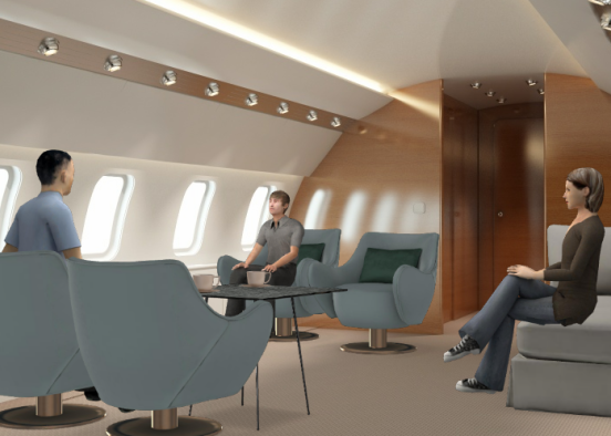 Room in plane 🛩 Design Rendering