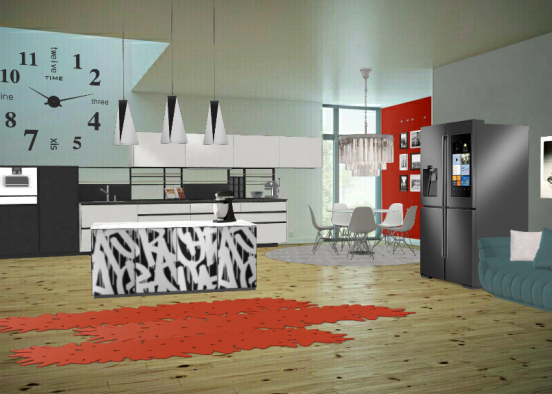 Küche Modern Design Rendering