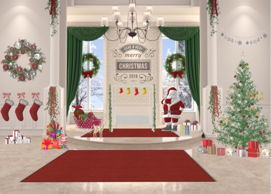 Time to come meet Santa Claus Design Rendering