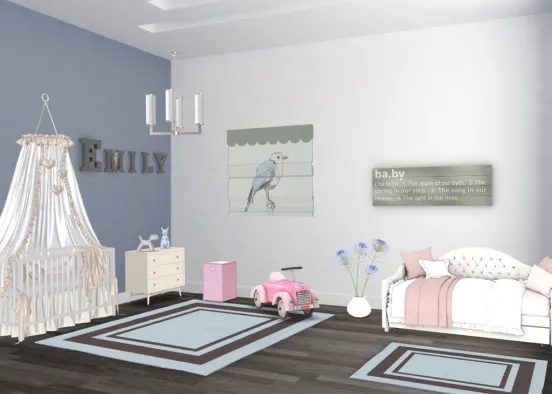 Baby Emily’s Room Design Rendering