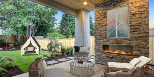 Comfortable outdoor seating area