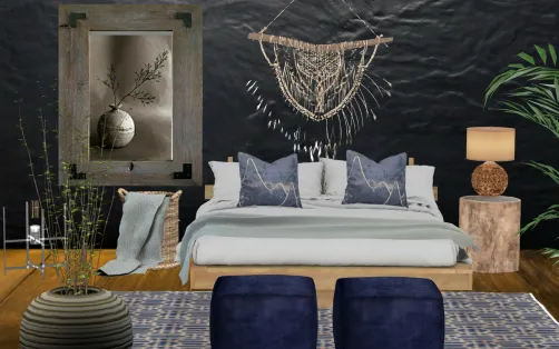 Dormitorio azul