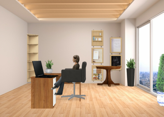 Sophia's Office Design Rendering