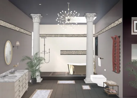 Spanish bathroom 🏛 Design Rendering