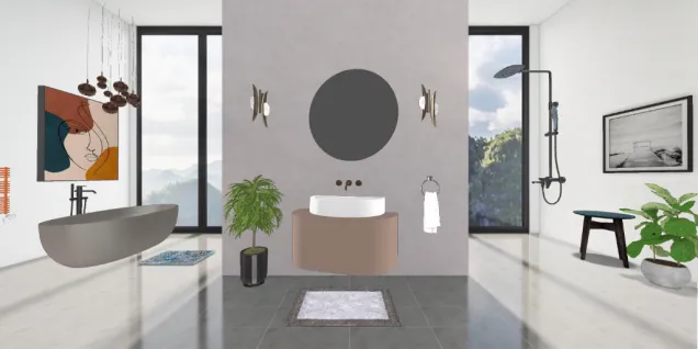 Modren bathroom design 