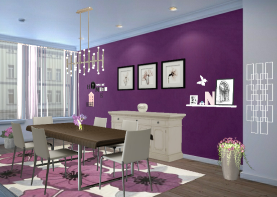 Pink and purple Design Rendering