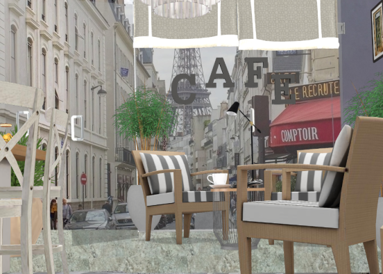 Cafe de Paris Design Rendering