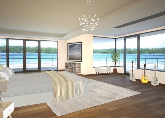 beach bedroom  Design Rendering
