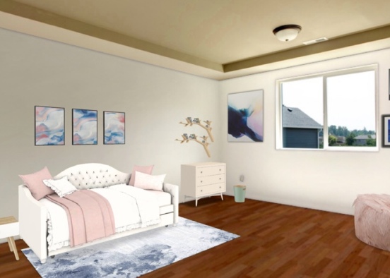 Teen bedroom. For this room, I tried to use a bunch of my favorite products in homestyler. I hope you like it! Shoutout to Katniss Everdeen, she is an incredible designer!  Design Rendering