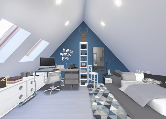 Teen boy room 💁🏼‍♂️ Design Rendering