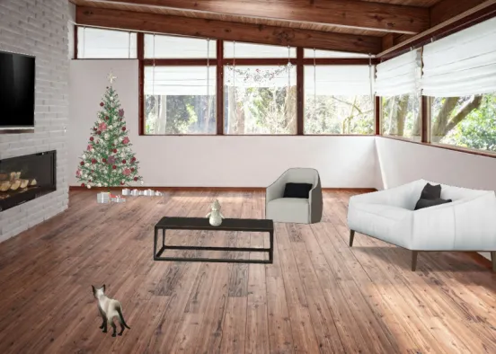 Christmas living-room Design Rendering