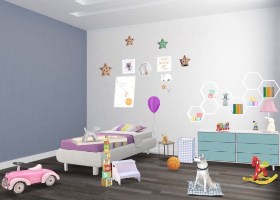 kid’s Room Design Rendering