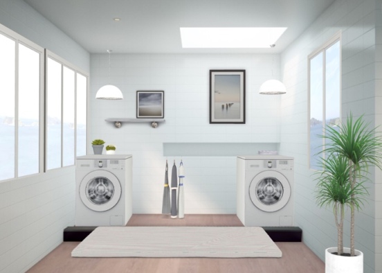 vacation laundry room  Design Rendering