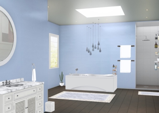 standard bathroom Design Rendering