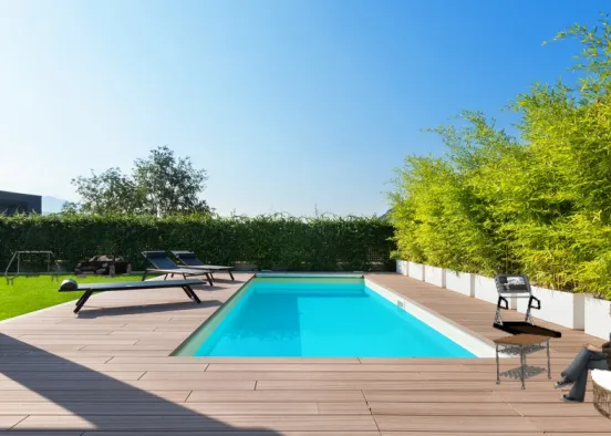Outdoor with pool  Design Rendering