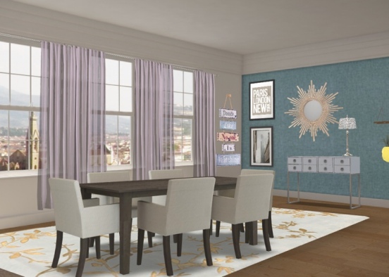 #Livingroom dinningroom Design Rendering