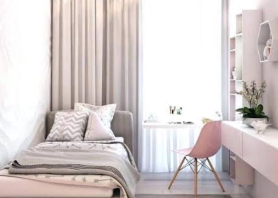 #teen bedroom Design Rendering