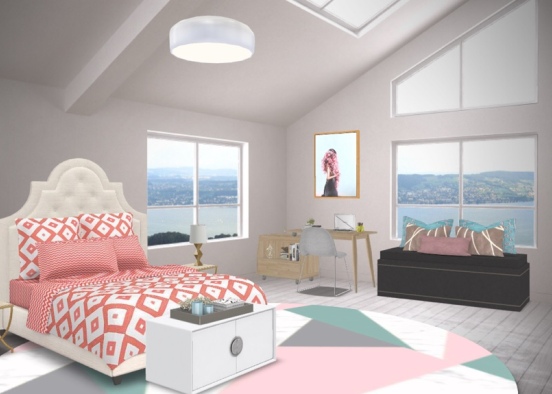 My holiday bedroom 😝 Design Rendering