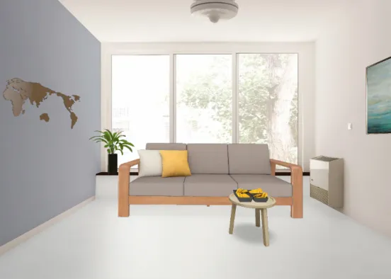 Basic living room Design Rendering