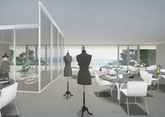 Fashion themed workplace Design Rendering