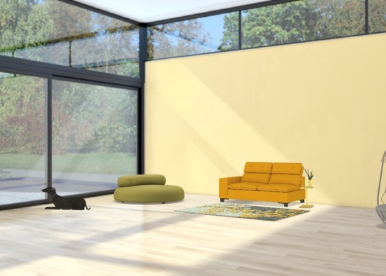 sunny living room  Design Rendering