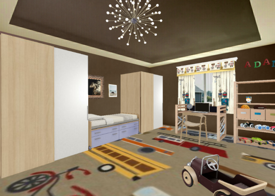 Young boys room Design Rendering