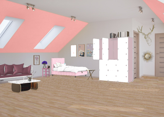 Спальня для VSCO girl Design Rendering