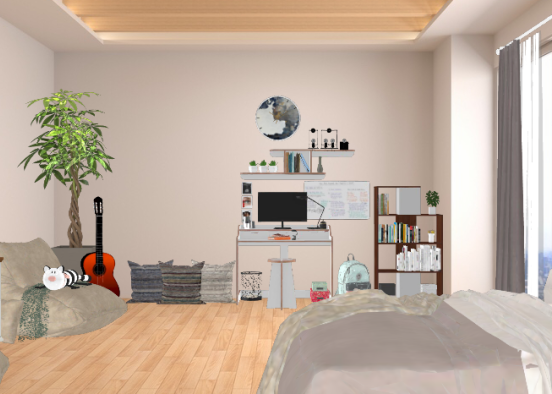 Dorm room Design Rendering
