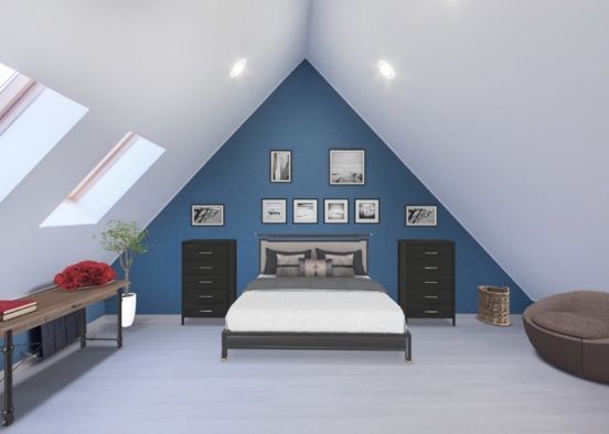 chill bedroom Design Rendering