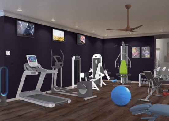 Basement Gym 💪🏼🏋🏻‍♀️ Design Rendering