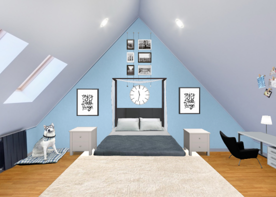 Bedroom cosy Design Rendering