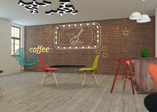Coffee shop Design Rendering