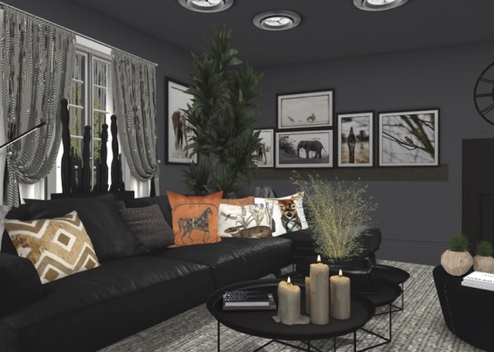 living Room in Australia Design Rendering