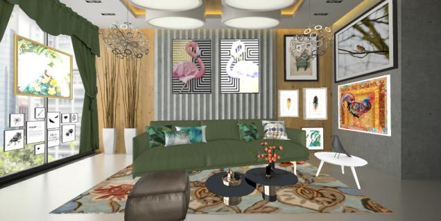 "Bird themed Living Room"