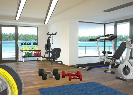 "Small Gym" Design Rendering