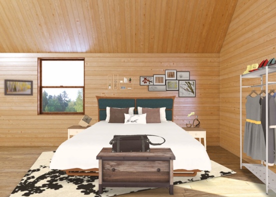 log cabin  Design Rendering