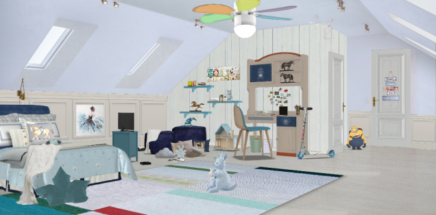 Blue Kids Room