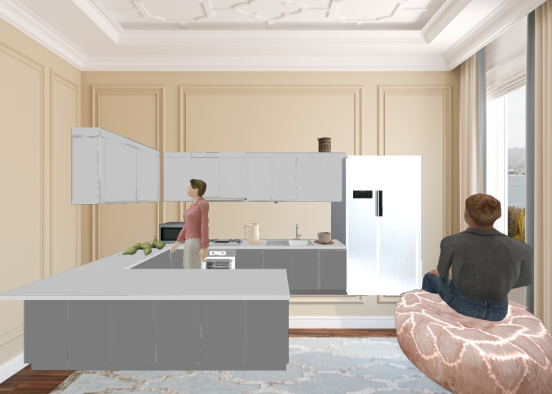 Kitchen rough copy ( getting ready for huge kitchen dining room project) Design Rendering